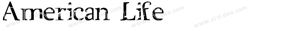 American Life字体转换